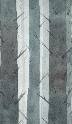 Fensterrollo mit Bäume-Motiv