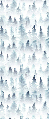 Fensterrollo innen im Design Wald im Nebel