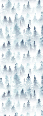 Fensterrollo innen im Design Wald im Nebel
