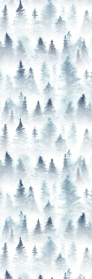 Fensterrollo innen im Design Wald im Nebel