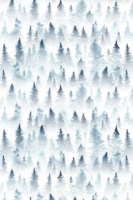 Fensterrollo innen im Design Wald im Nebel