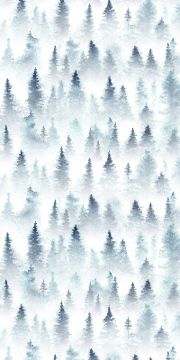 Fensterrollo innen im Design Wald im Nebel