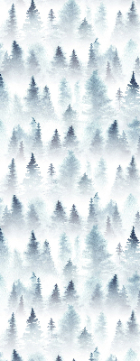 Fensterrollo innen im Design Wald im Nebel