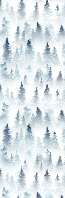 Fensterrollo innen im Design Wald im Nebel