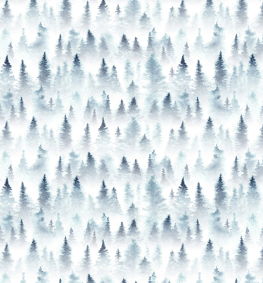Fensterrollo innen im Design Wald im Nebel