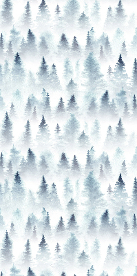 Fensterrollo innen im Design Wald im Nebel