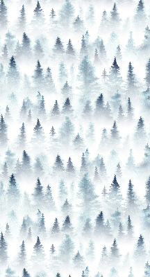 Fensterrollo innen im Design Wald im Nebel