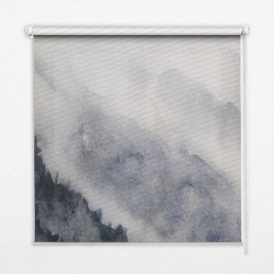 Fensterrollo nebelige Berge