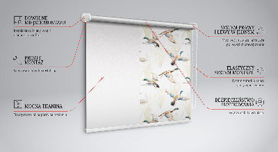 Rollo Fenster mit fliegenden Enten