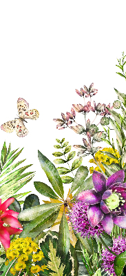 Fensterrollo innen blumen