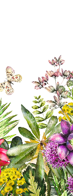 Fensterrollo innen blumen