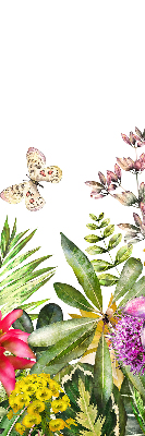 Fensterrollo innen blumen