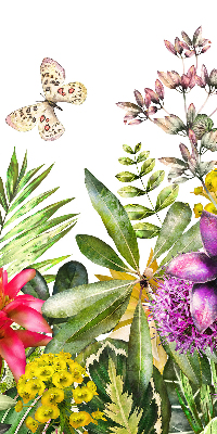 Fensterrollo innen blumen