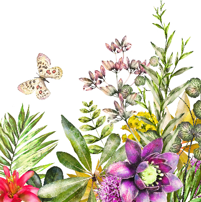Fensterrollo innen blumen