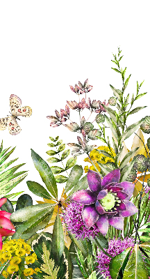 Fensterrollo innen blumen