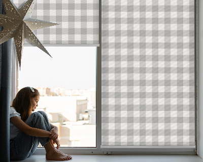 Fensterrollo innen in grauer Karosoptik