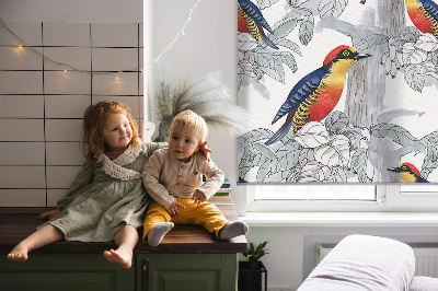 Fensterrollo innen in bunten Farben