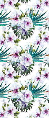 Rollo Fenster blumen