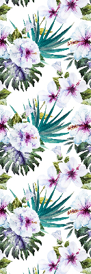 Rollo Fenster blumen
