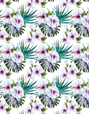Rollo Fenster blumen
