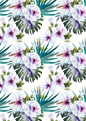 Rollo Fenster blumen