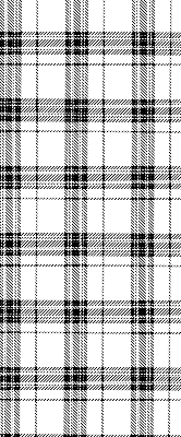 Fensterrollo in grauem Tartan-Muster