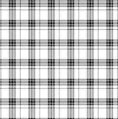 Fensterrollo in grauem Tartan-Muster