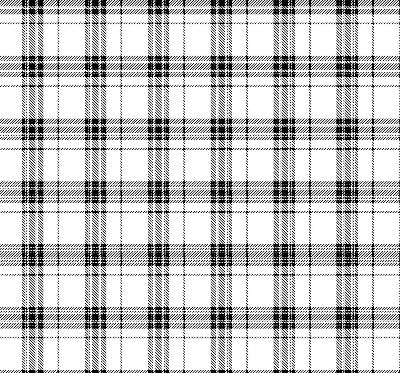 Fensterrollo in grauem Tartan-Muster