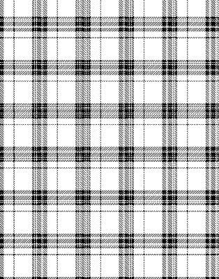 Fensterrollo in grauem Tartan-Muster