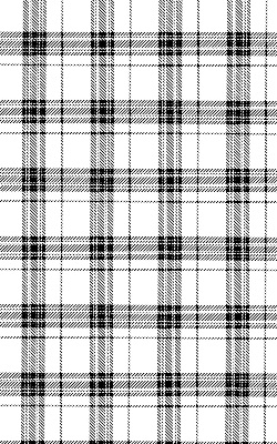 Fensterrollo in grauem Tartan-Muster