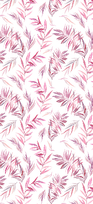 Fensterrollo in Rosa mit Blattmotiv