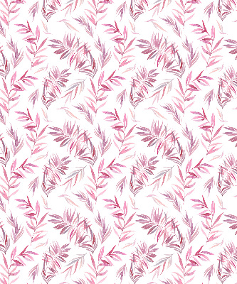 Fensterrollo in Rosa mit Blattmotiv