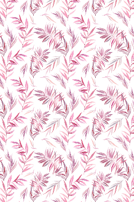 Fensterrollo in Rosa mit Blattmotiv