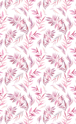 Fensterrollo in Rosa mit Blattmotiv