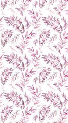 Fensterrollo in Rosa mit Blattmotiv