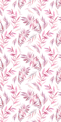 Fensterrollo in Rosa mit Blattmotiv