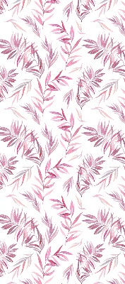 Fensterrollo in Rosa mit Blattmotiv