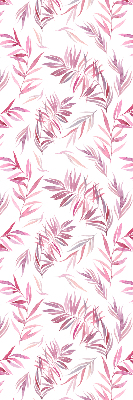 Fensterrollo in Rosa mit Blattmotiv