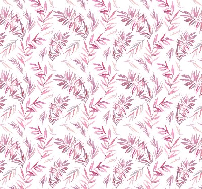 Fensterrollo in Rosa mit Blattmotiv