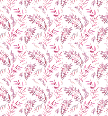 Fensterrollo in Rosa mit Blattmotiv