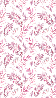 Fensterrollo in Rosa mit Blattmotiv