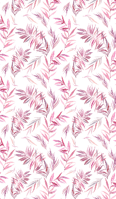 Fensterrollo in Rosa mit Blattmotiv