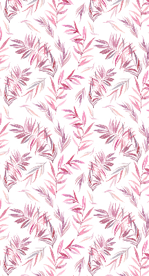 Fensterrollo in Rosa mit Blattmotiv