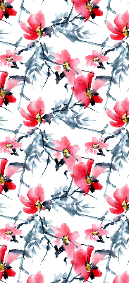 Rollo Fenster Blumen
