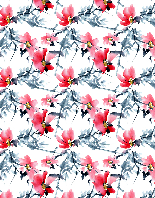 Rollo Fenster Blumen