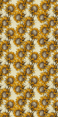 Fensterrollo innen in der Ausführung Sonnenblume