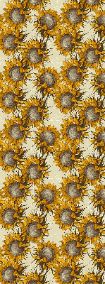 Fensterrollo innen in der Ausführung Sonnenblume