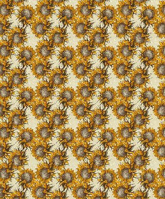 Fensterrollo innen in der Ausführung Sonnenblume
