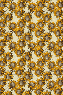Fensterrollo innen in der Ausführung Sonnenblume