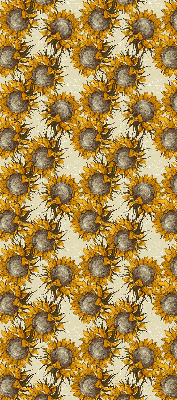 Fensterrollo innen in der Ausführung Sonnenblume